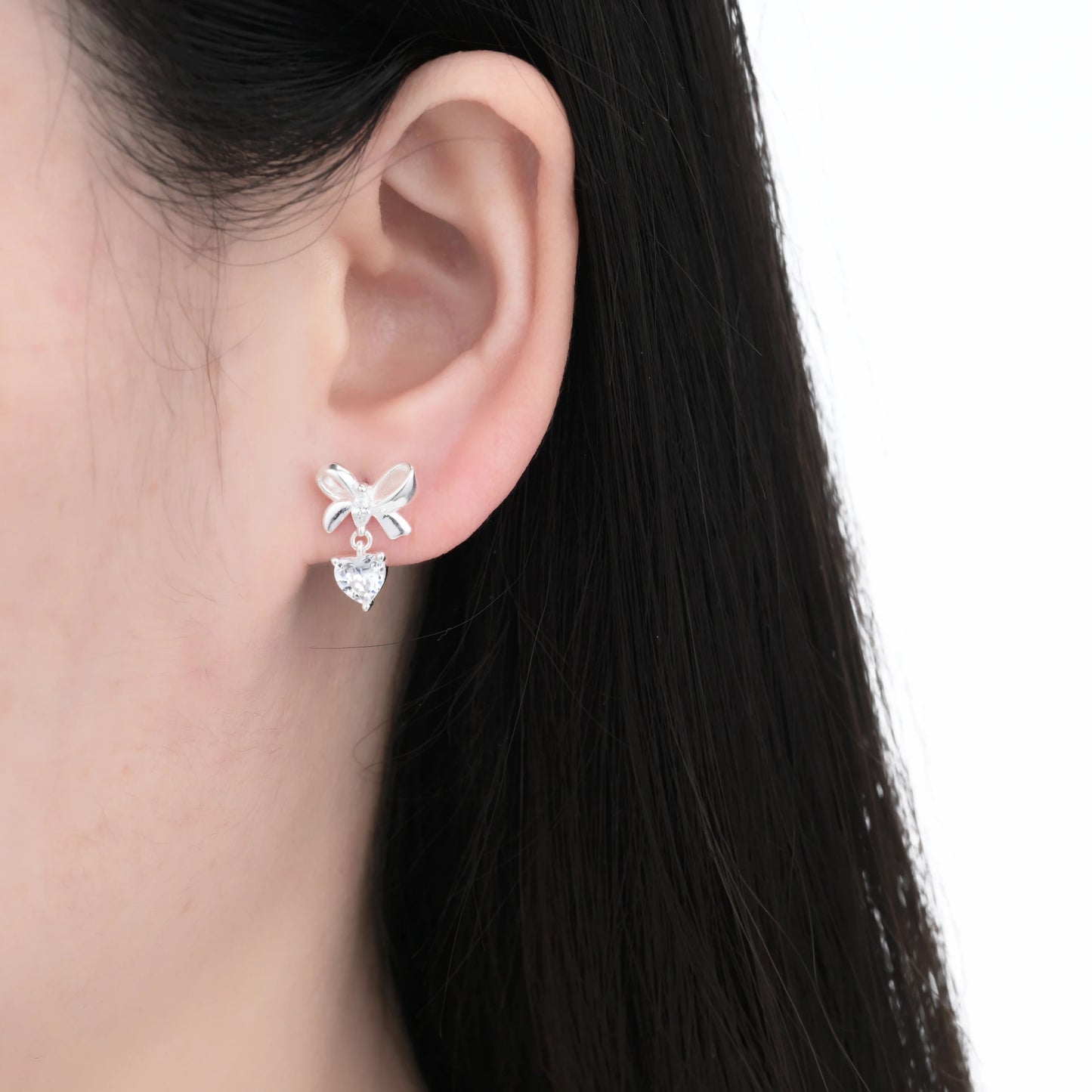 Aretes de Moño y Corazón