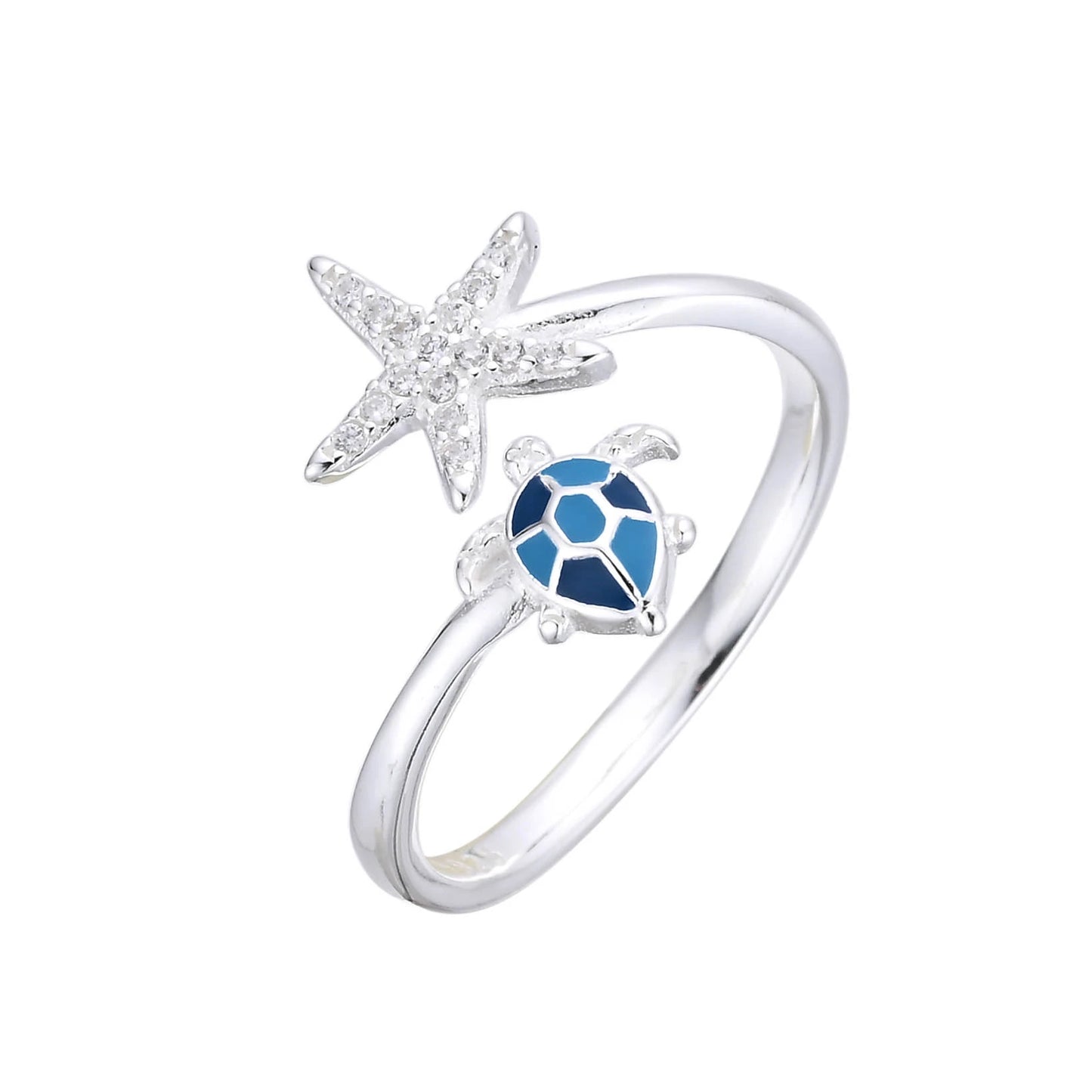 Anillo de Estrella y Tortuga