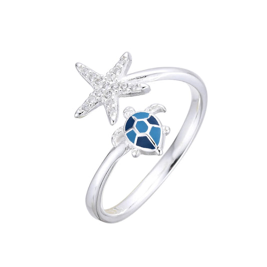 Anillo de Estrella y Tortuga