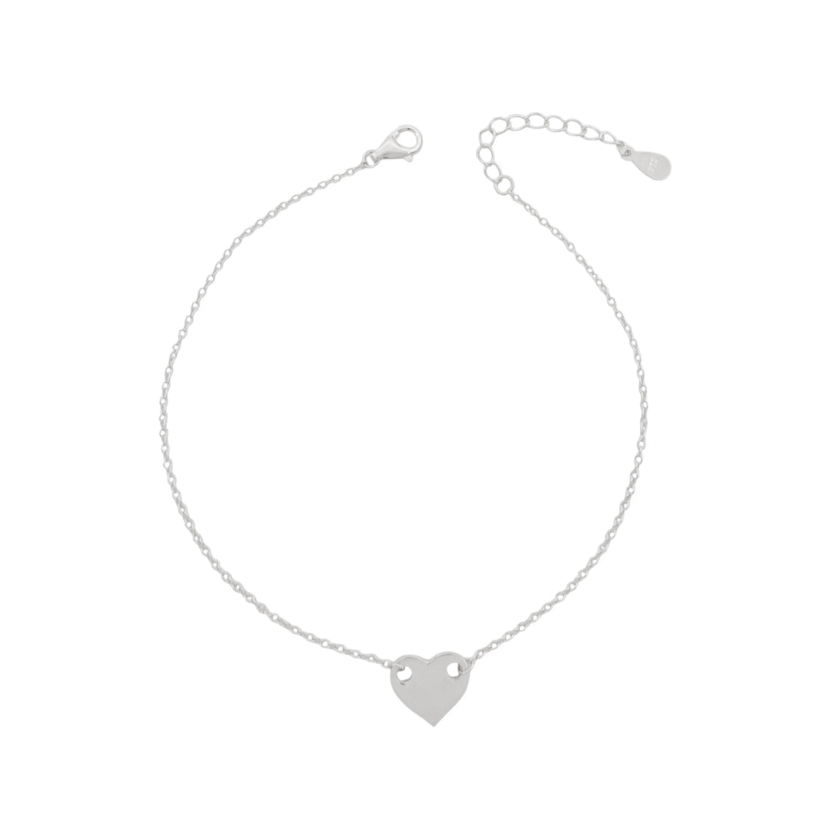 Tobillera de corazón
