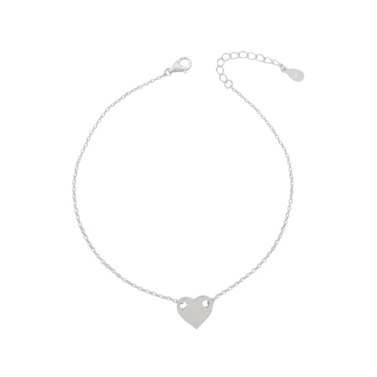 Tobillera de corazón