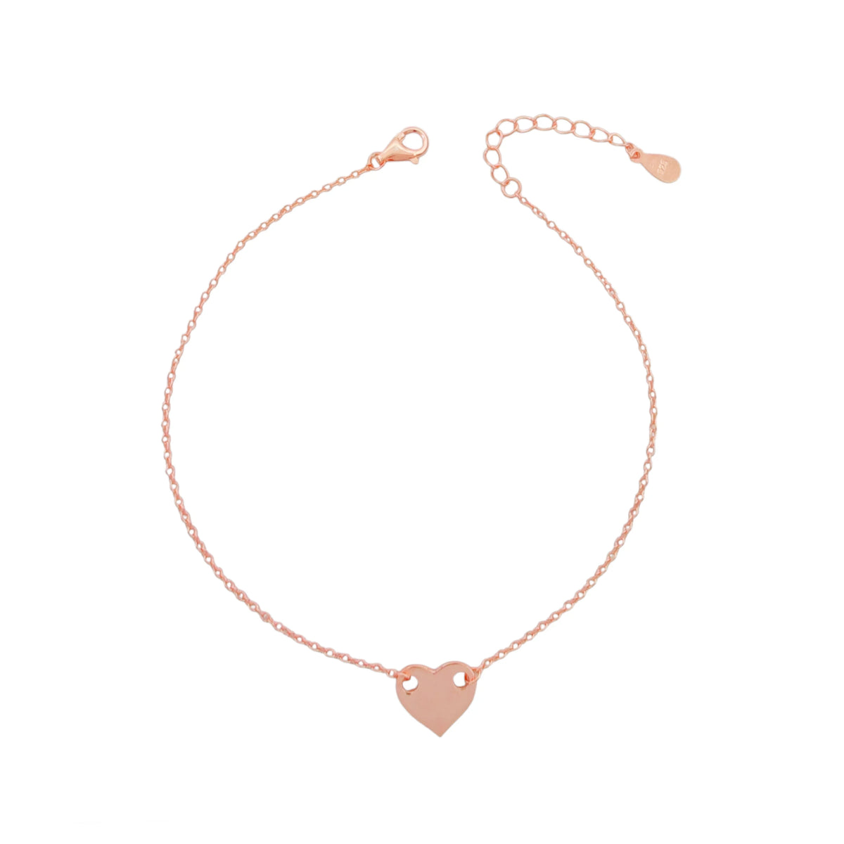 Tobillera de corazón