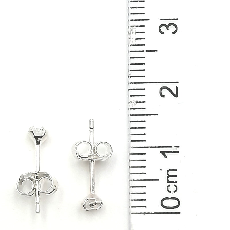 Aretes de Circón Redondo 3mm
