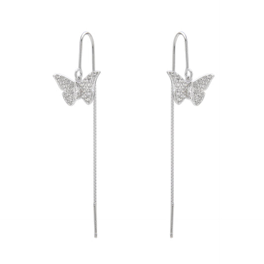 Aretes De Mariposa Largos