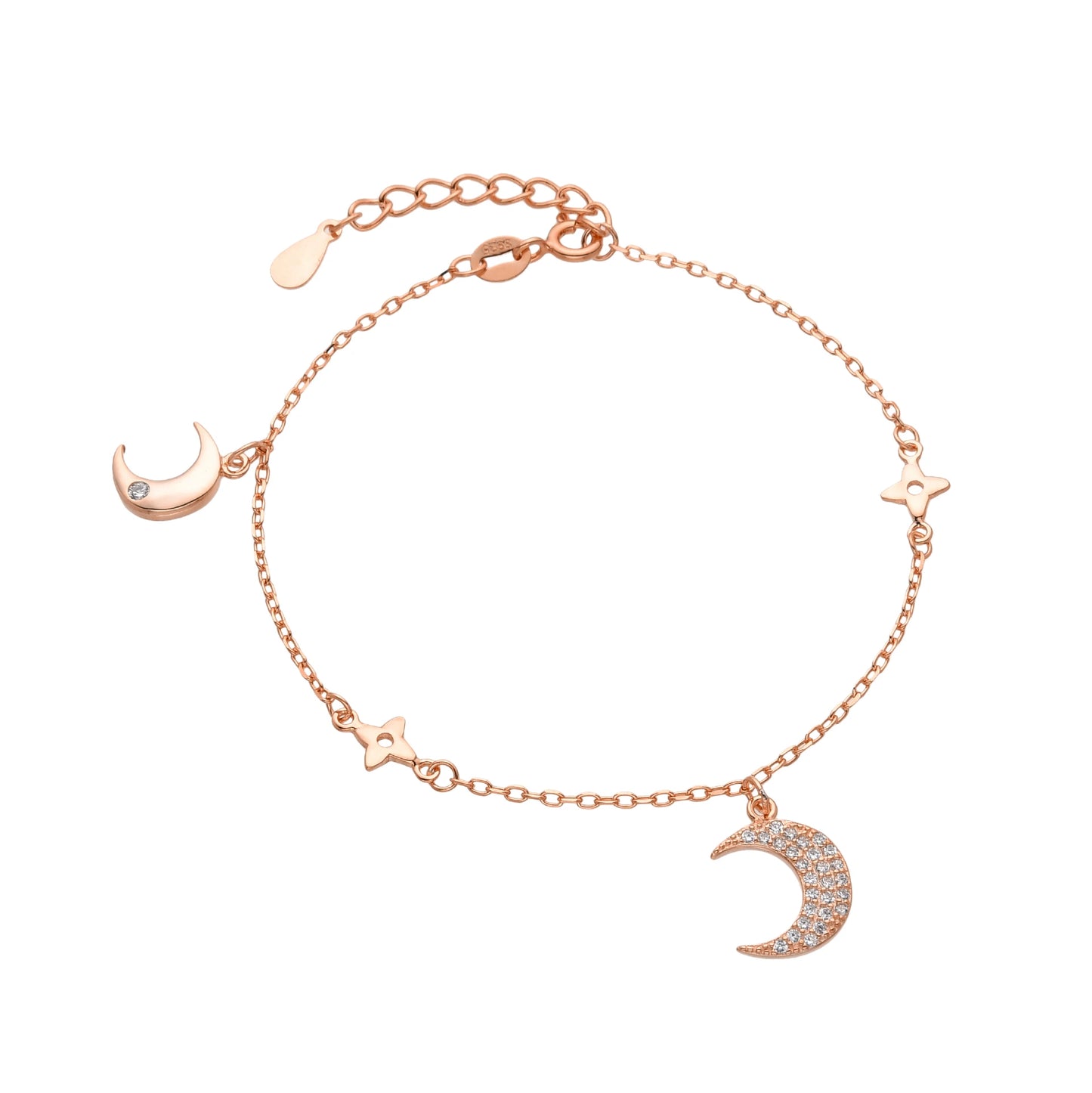 Pulsera de Luna y Flores