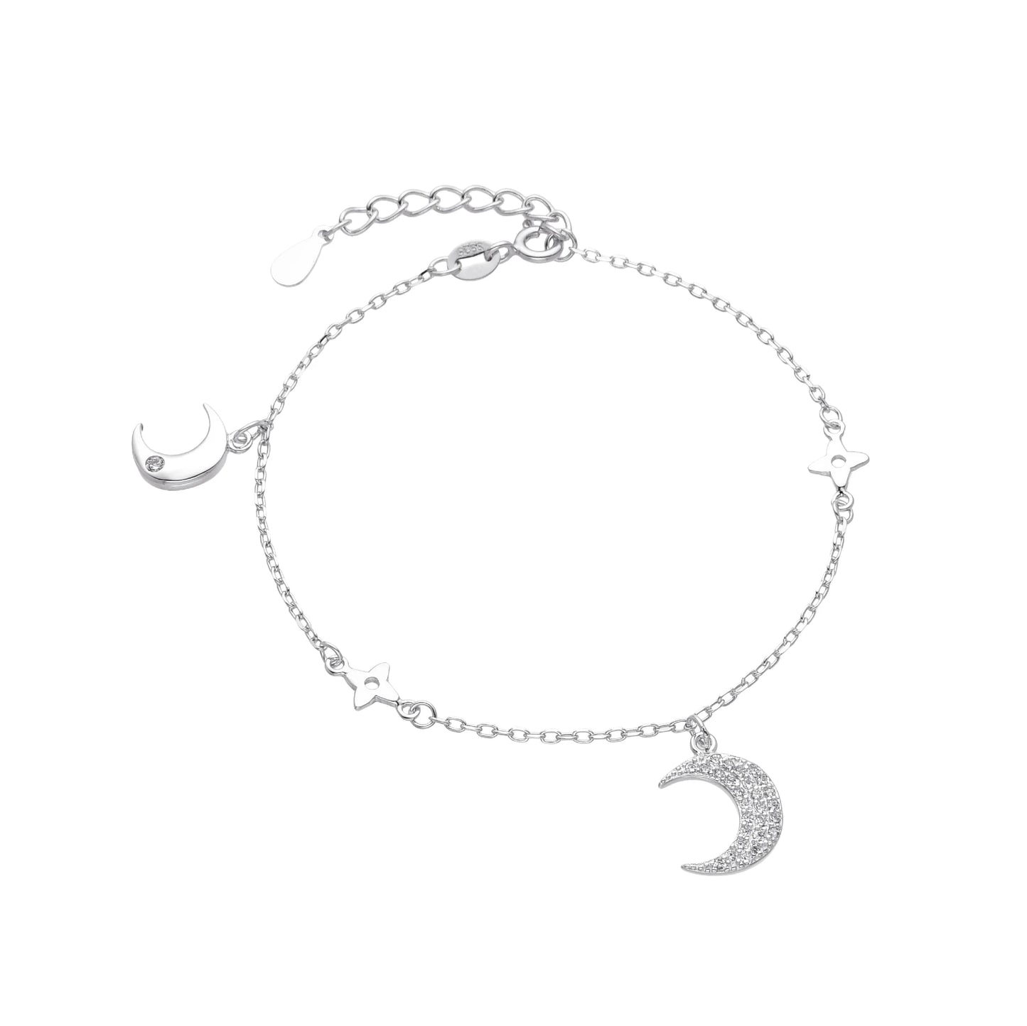 Pulsera de Luna y Flores