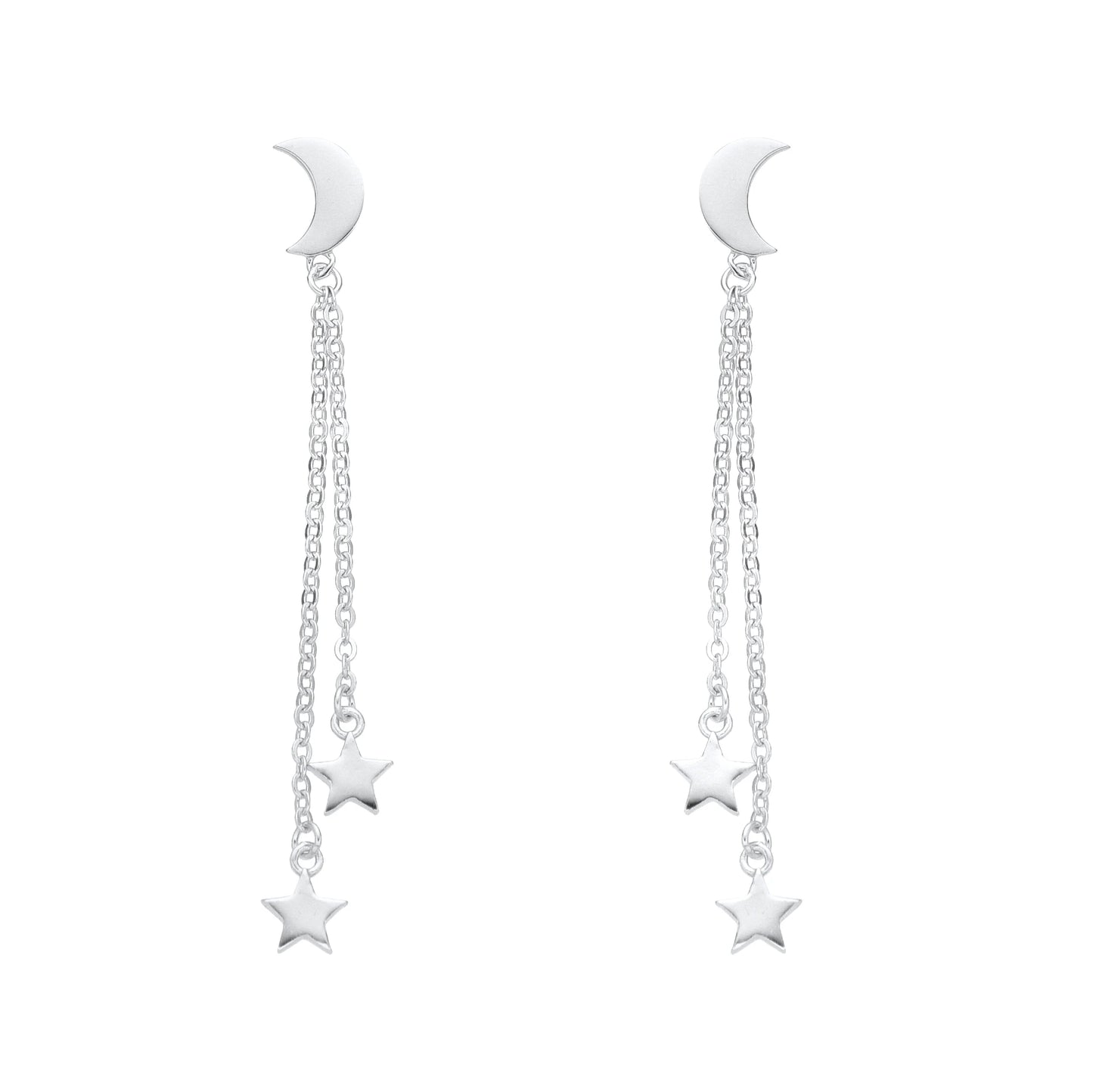 Aretes de Luna y Estrellas