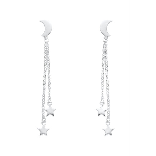 Aretes de Luna y Estrellas