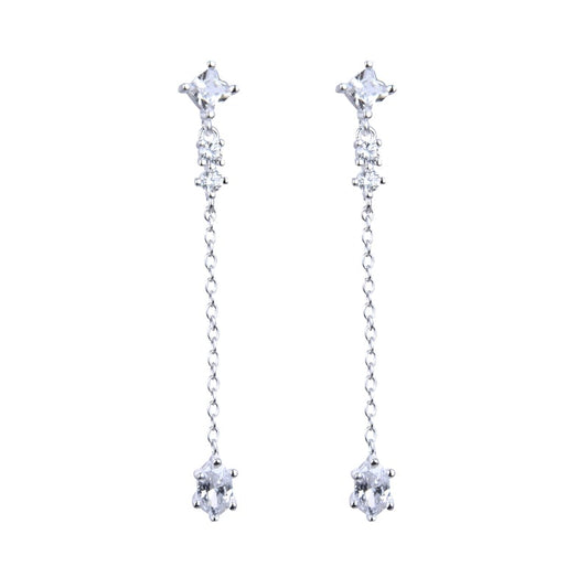 Aretes Largos Puntos De Luz