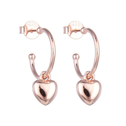 Medias Argollas De Corazón