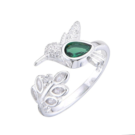 Anillo De Colibrí Y Espiga